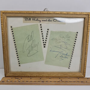 Bill Haley And The Comets Autographs Franny Beecher Rudy Pompilli Al Rappa